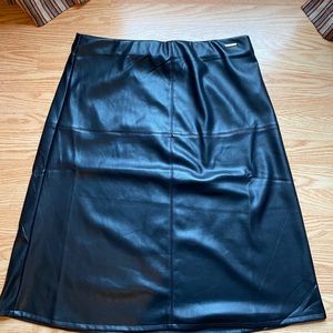 Marc New York  Faux Leather Skirt